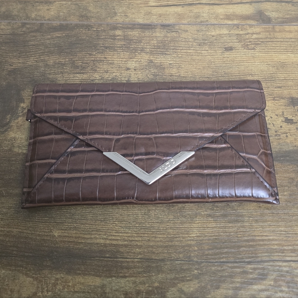 Aldo Brown Wallet Clutch